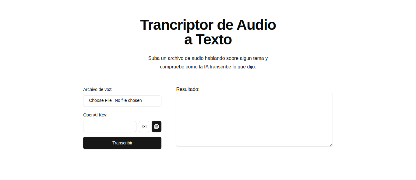 Foto de proyecto transcriptor